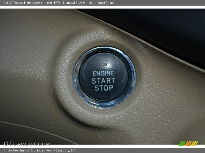 Nautical Blue Metallic / Sand Beige 2012 Toyota Highlander Limited 4WD