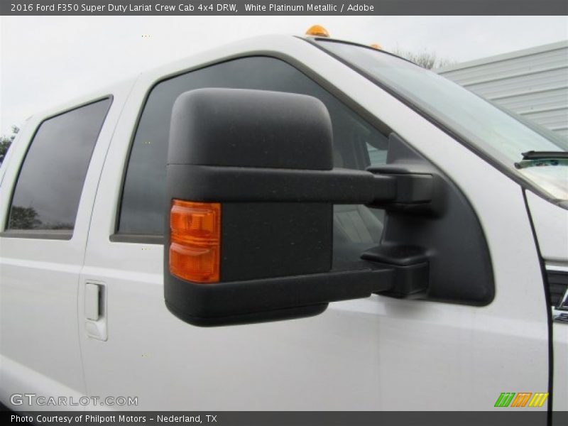 White Platinum Metallic / Adobe 2016 Ford F350 Super Duty Lariat Crew Cab 4x4 DRW