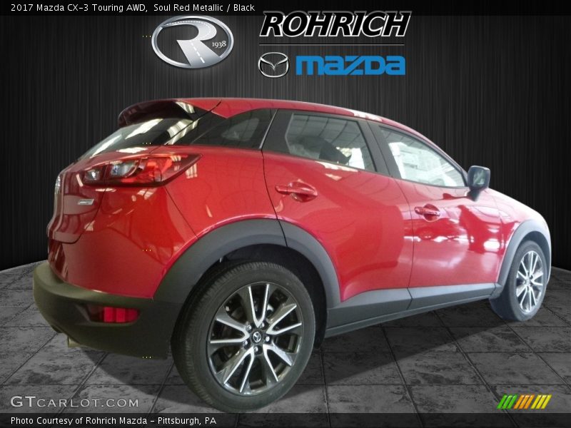 Soul Red Metallic / Black 2017 Mazda CX-3 Touring AWD