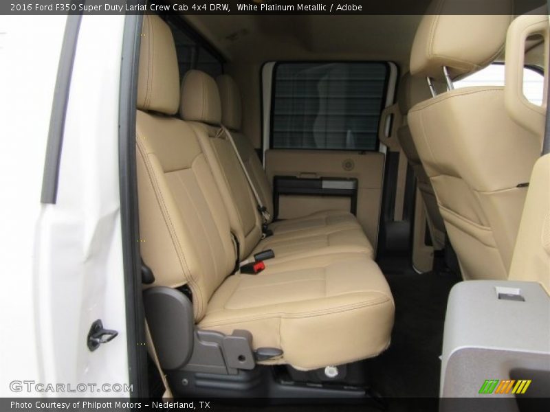 White Platinum Metallic / Adobe 2016 Ford F350 Super Duty Lariat Crew Cab 4x4 DRW