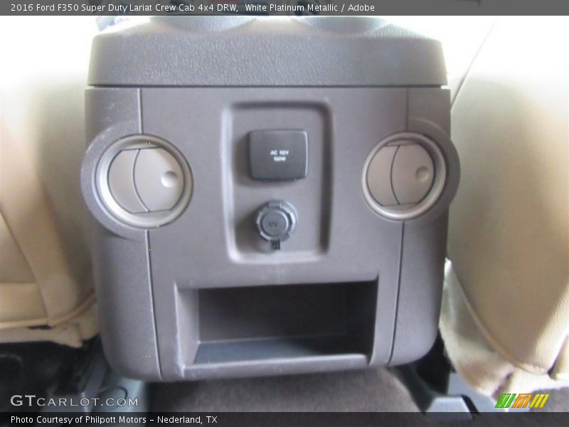 White Platinum Metallic / Adobe 2016 Ford F350 Super Duty Lariat Crew Cab 4x4 DRW