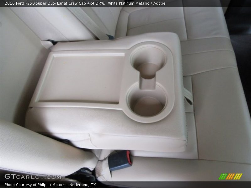 White Platinum Metallic / Adobe 2016 Ford F350 Super Duty Lariat Crew Cab 4x4 DRW