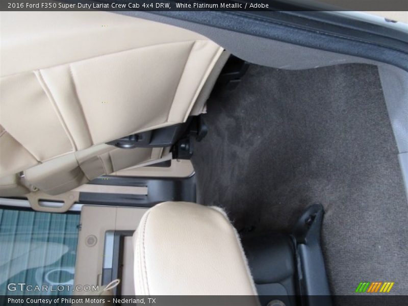 White Platinum Metallic / Adobe 2016 Ford F350 Super Duty Lariat Crew Cab 4x4 DRW