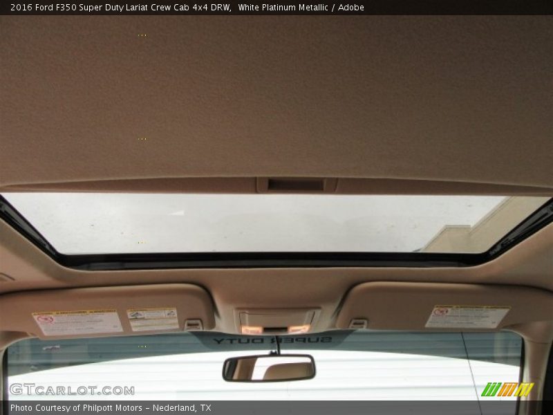 White Platinum Metallic / Adobe 2016 Ford F350 Super Duty Lariat Crew Cab 4x4 DRW