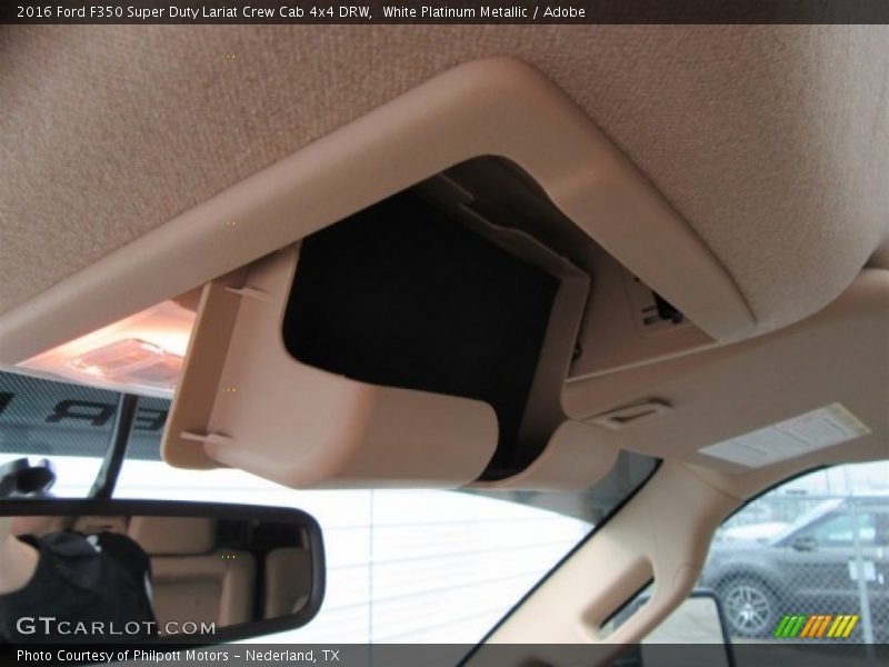White Platinum Metallic / Adobe 2016 Ford F350 Super Duty Lariat Crew Cab 4x4 DRW