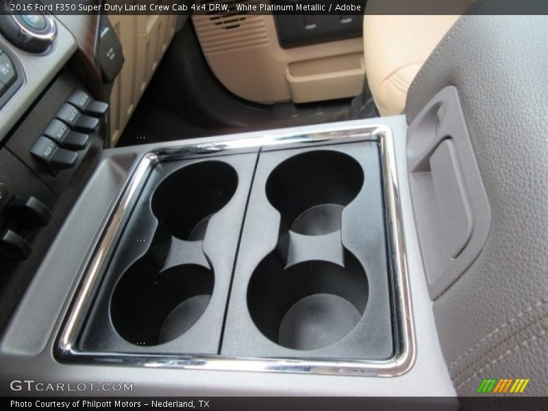 White Platinum Metallic / Adobe 2016 Ford F350 Super Duty Lariat Crew Cab 4x4 DRW