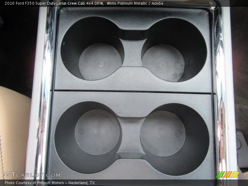 White Platinum Metallic / Adobe 2016 Ford F350 Super Duty Lariat Crew Cab 4x4 DRW