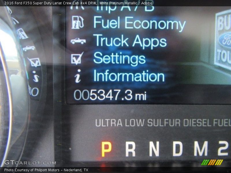 White Platinum Metallic / Adobe 2016 Ford F350 Super Duty Lariat Crew Cab 4x4 DRW