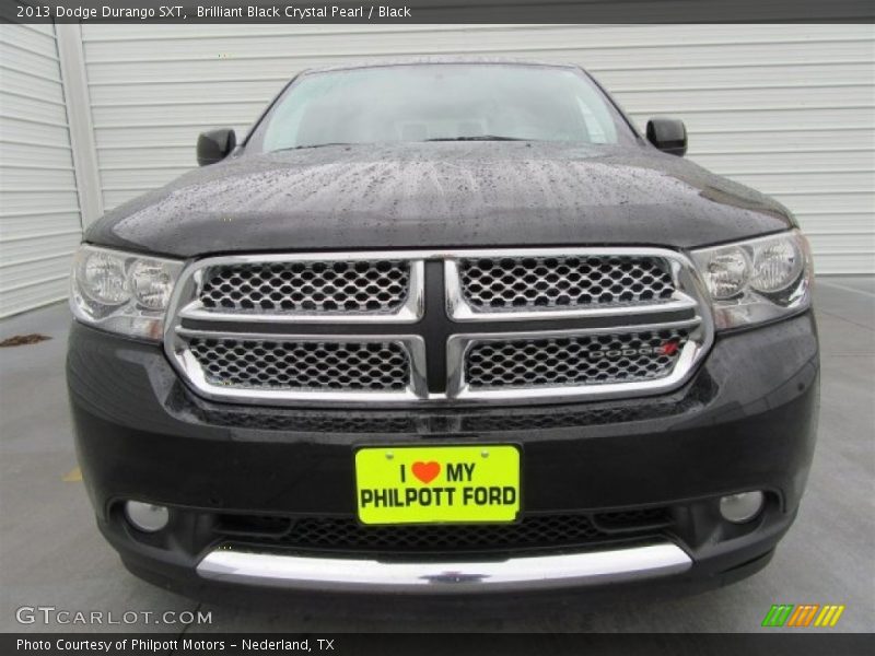Brilliant Black Crystal Pearl / Black 2013 Dodge Durango SXT