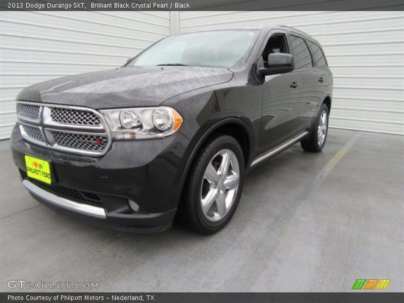Brilliant Black Crystal Pearl / Black 2013 Dodge Durango SXT