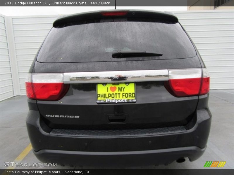 Brilliant Black Crystal Pearl / Black 2013 Dodge Durango SXT