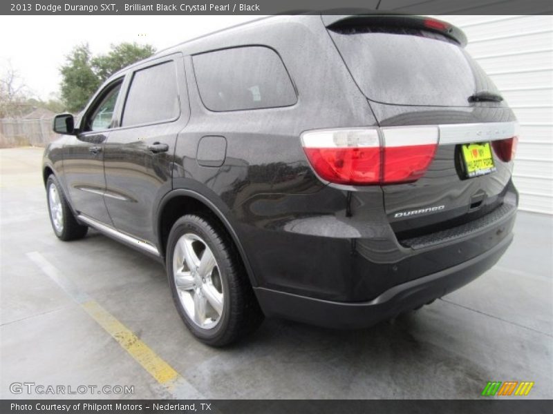 Brilliant Black Crystal Pearl / Black 2013 Dodge Durango SXT