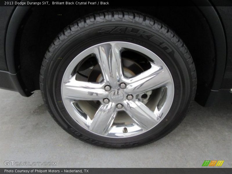 Brilliant Black Crystal Pearl / Black 2013 Dodge Durango SXT