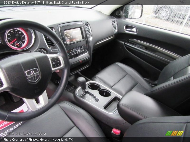 Brilliant Black Crystal Pearl / Black 2013 Dodge Durango SXT