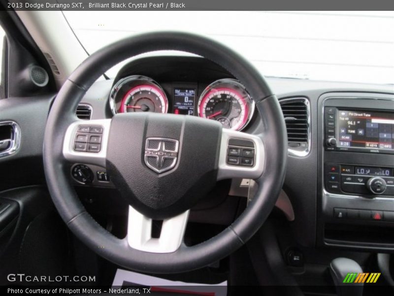Brilliant Black Crystal Pearl / Black 2013 Dodge Durango SXT