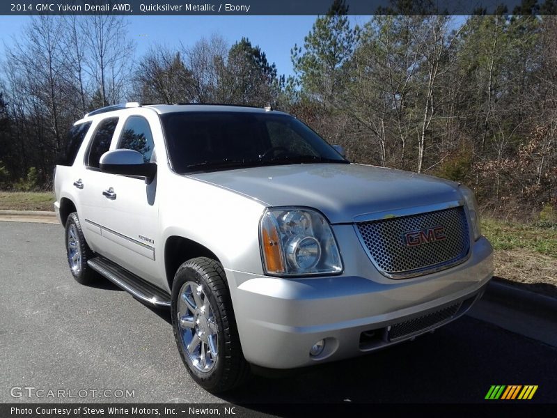 Quicksilver Metallic / Ebony 2014 GMC Yukon Denali AWD