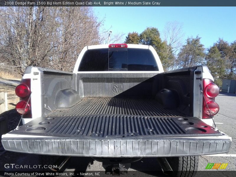 Bright White / Medium Slate Gray 2008 Dodge Ram 1500 Big Horn Edition Quad Cab 4x4