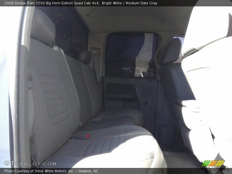 Bright White / Medium Slate Gray 2008 Dodge Ram 1500 Big Horn Edition Quad Cab 4x4