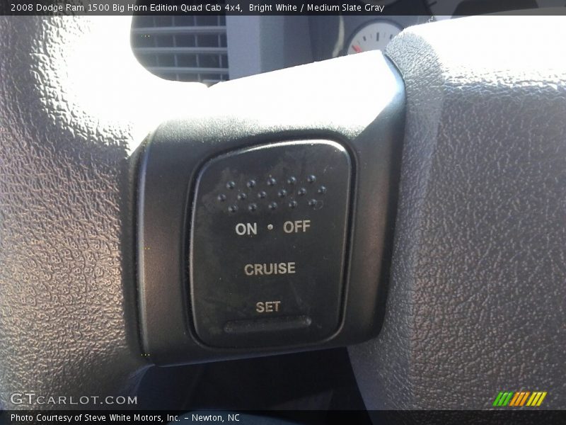 Bright White / Medium Slate Gray 2008 Dodge Ram 1500 Big Horn Edition Quad Cab 4x4