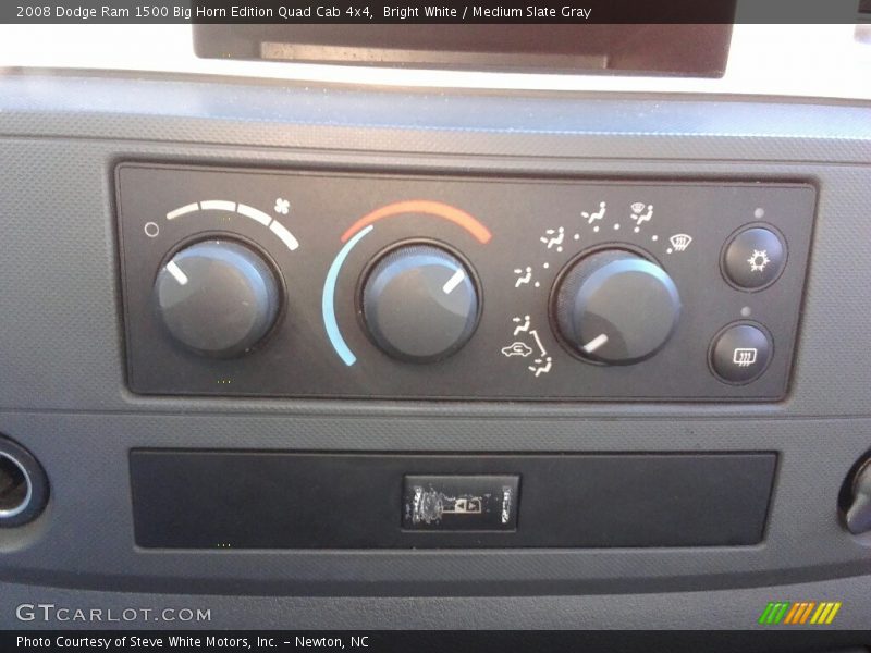 Bright White / Medium Slate Gray 2008 Dodge Ram 1500 Big Horn Edition Quad Cab 4x4