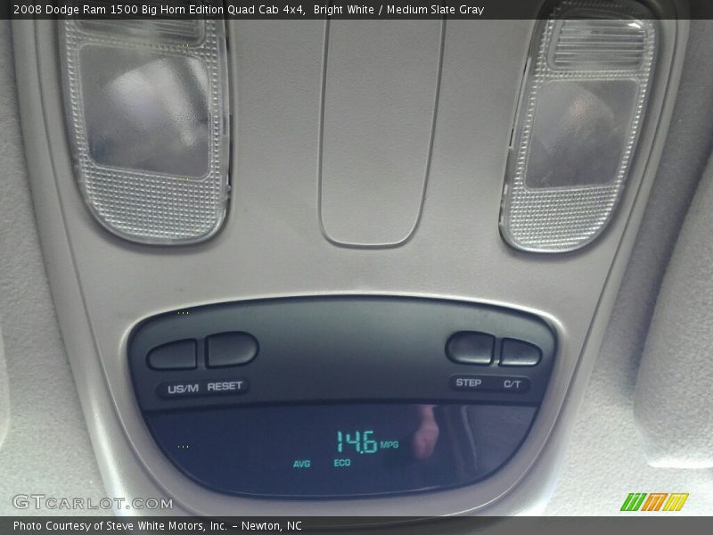 Bright White / Medium Slate Gray 2008 Dodge Ram 1500 Big Horn Edition Quad Cab 4x4