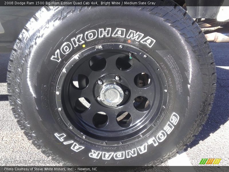 Bright White / Medium Slate Gray 2008 Dodge Ram 1500 Big Horn Edition Quad Cab 4x4
