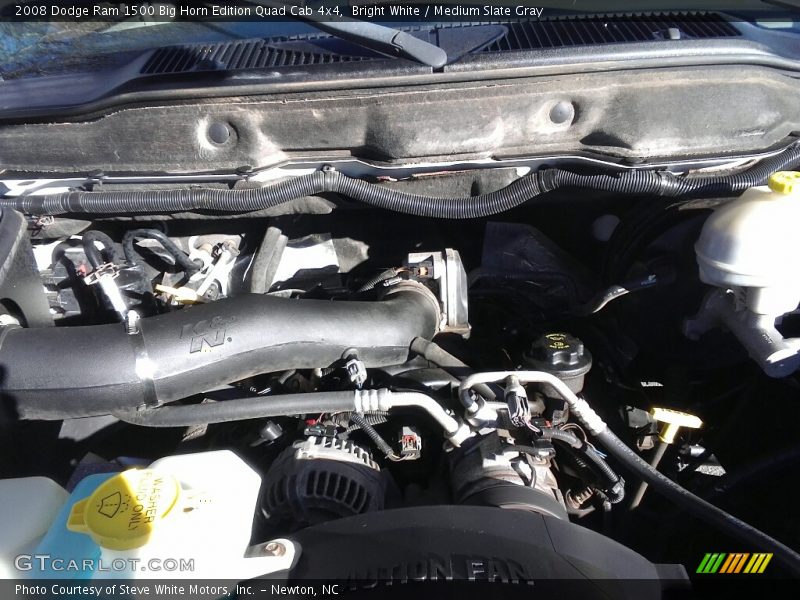 Bright White / Medium Slate Gray 2008 Dodge Ram 1500 Big Horn Edition Quad Cab 4x4