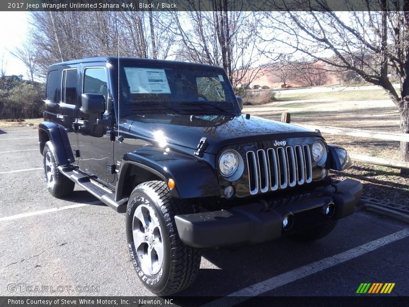 Black / Black 2017 Jeep Wrangler Unlimited Sahara 4x4