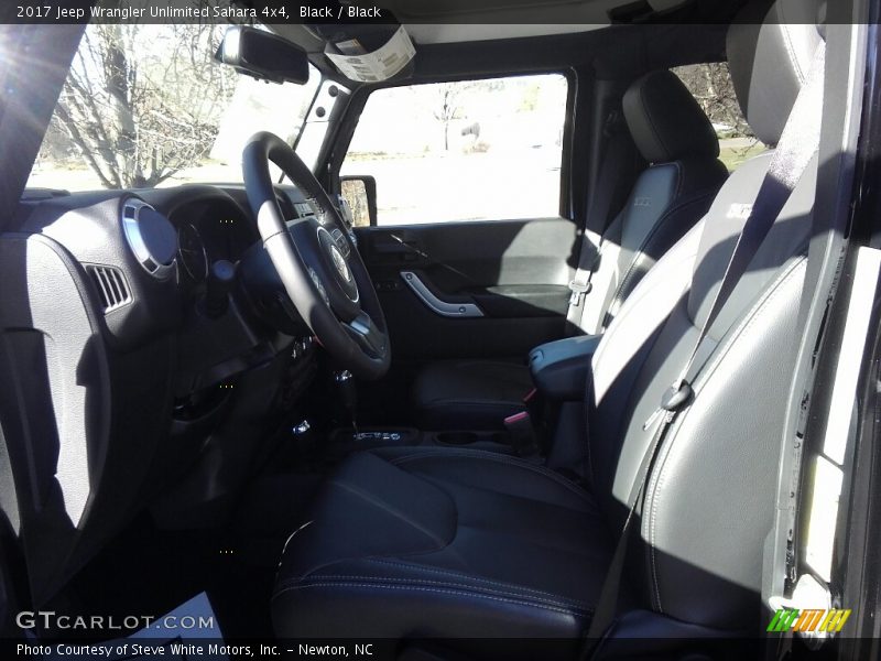Black / Black 2017 Jeep Wrangler Unlimited Sahara 4x4