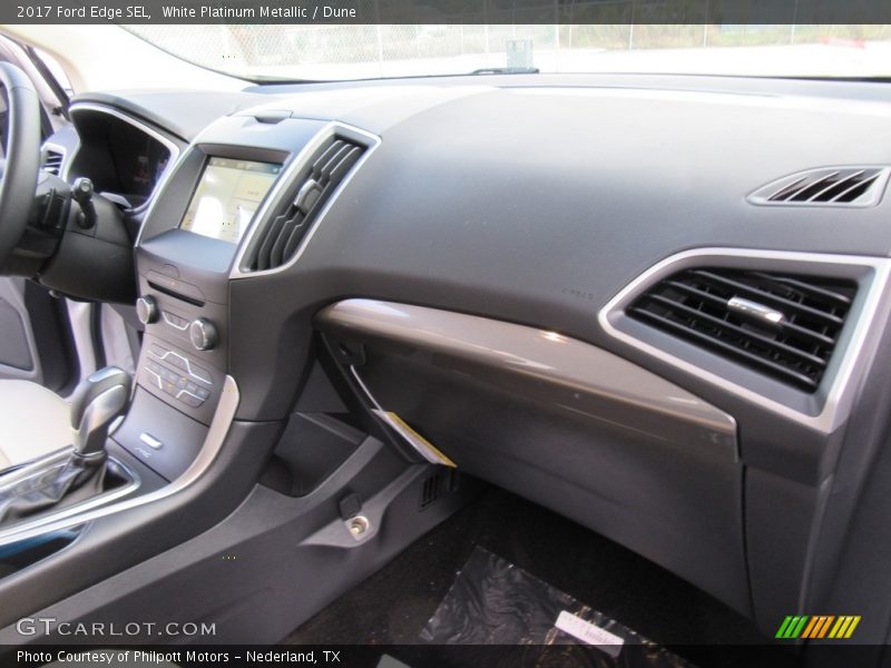 White Platinum Metallic / Dune 2017 Ford Edge SEL
