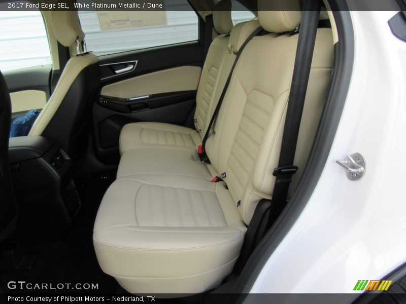 White Platinum Metallic / Dune 2017 Ford Edge SEL