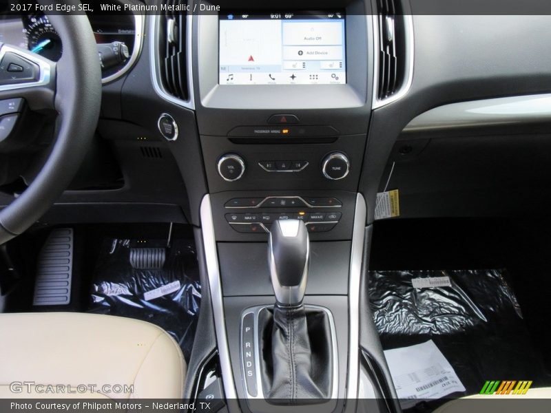 White Platinum Metallic / Dune 2017 Ford Edge SEL