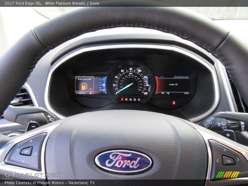 White Platinum Metallic / Dune 2017 Ford Edge SEL
