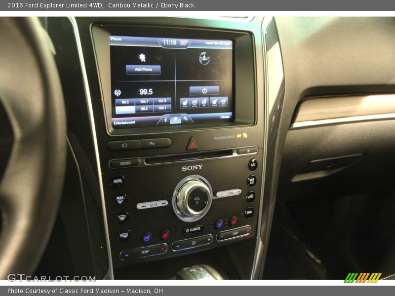 Caribou Metallic / Ebony Black 2016 Ford Explorer Limited 4WD