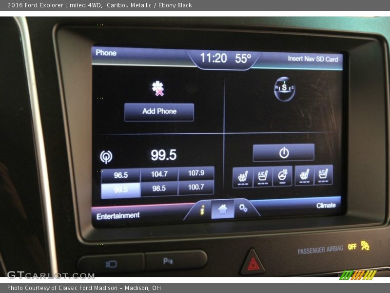Caribou Metallic / Ebony Black 2016 Ford Explorer Limited 4WD