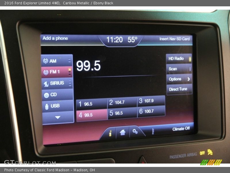 Caribou Metallic / Ebony Black 2016 Ford Explorer Limited 4WD