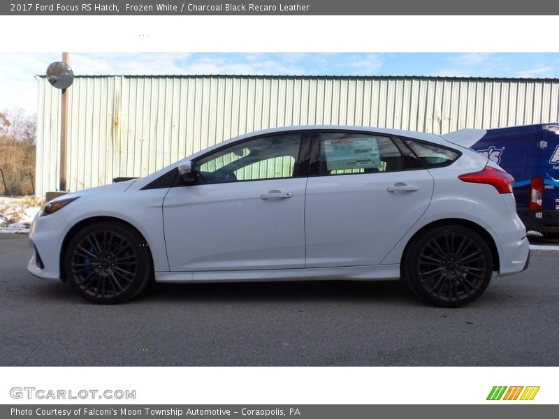 Frozen White / Charcoal Black Recaro Leather 2017 Ford Focus RS Hatch