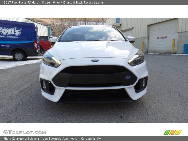 Frozen White / Charcoal Black Recaro Leather 2017 Ford Focus RS Hatch