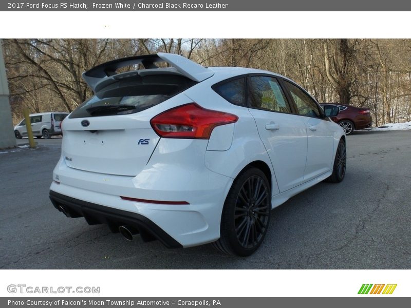 Frozen White / Charcoal Black Recaro Leather 2017 Ford Focus RS Hatch