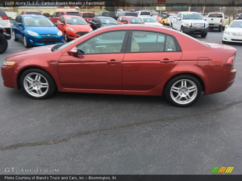 Carbon Bronze Metallic / Parchment 2008 Acura TL 3.2