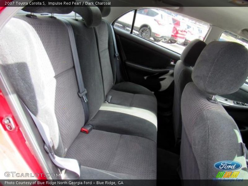 Impulse Red Pearl / Dark Charcoal 2007 Toyota Corolla S