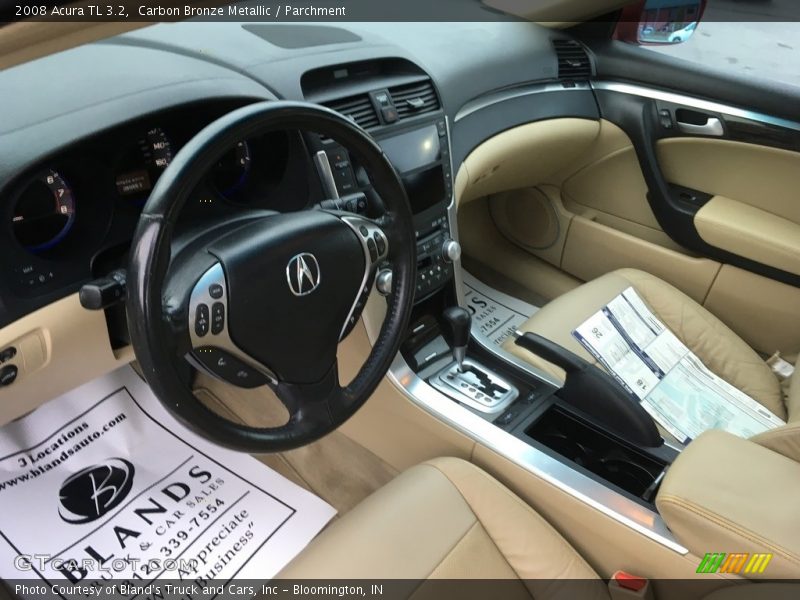 Carbon Bronze Metallic / Parchment 2008 Acura TL 3.2