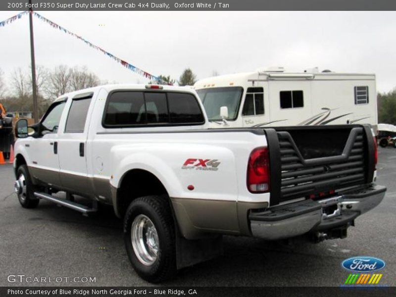 Oxford White / Tan 2005 Ford F350 Super Duty Lariat Crew Cab 4x4 Dually