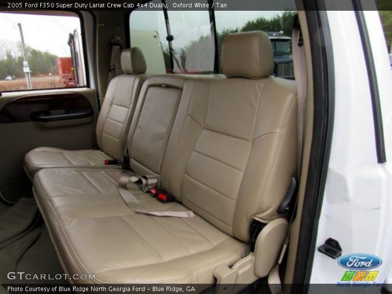 Oxford White / Tan 2005 Ford F350 Super Duty Lariat Crew Cab 4x4 Dually