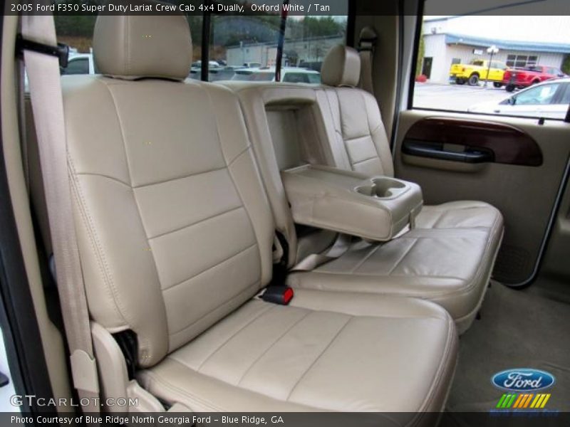 Oxford White / Tan 2005 Ford F350 Super Duty Lariat Crew Cab 4x4 Dually
