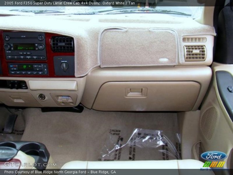 Oxford White / Tan 2005 Ford F350 Super Duty Lariat Crew Cab 4x4 Dually