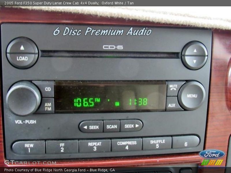 Oxford White / Tan 2005 Ford F350 Super Duty Lariat Crew Cab 4x4 Dually