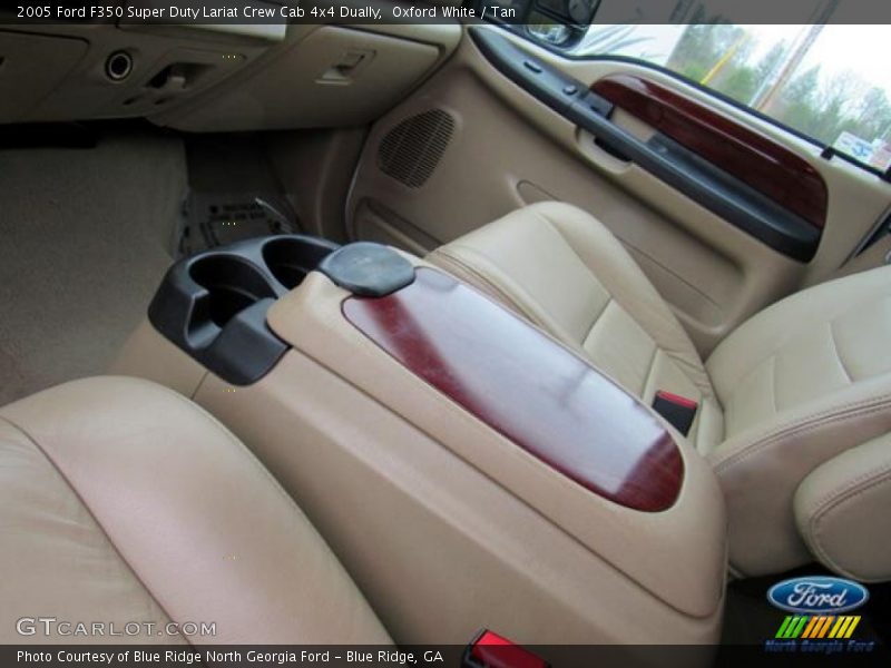 Oxford White / Tan 2005 Ford F350 Super Duty Lariat Crew Cab 4x4 Dually