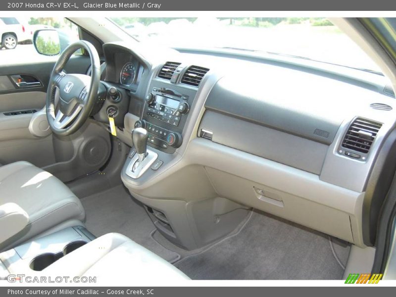 Glacier Blue Metallic / Gray 2007 Honda CR-V EX-L