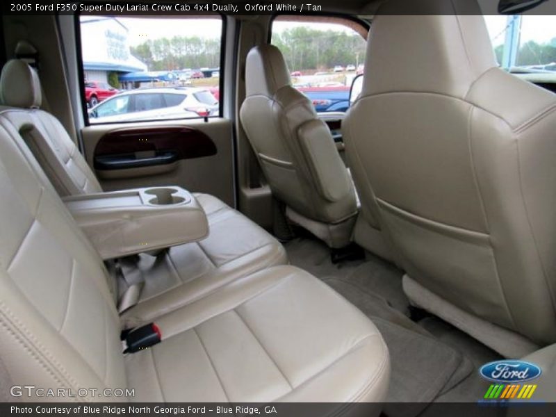 Oxford White / Tan 2005 Ford F350 Super Duty Lariat Crew Cab 4x4 Dually